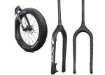 Bike Carbon Fiber Gravel Fork Snow Beach Fat Tire Bicycle Hard Forks 26 Disc
