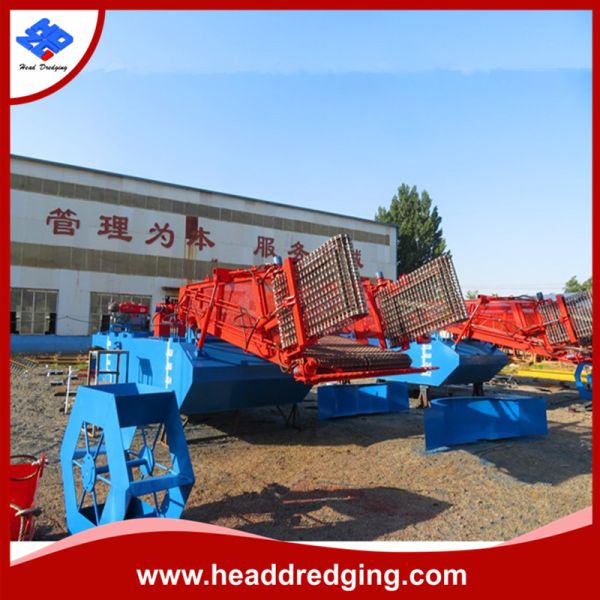 price aquatic lake floating weed harvesting machine of river clean channels