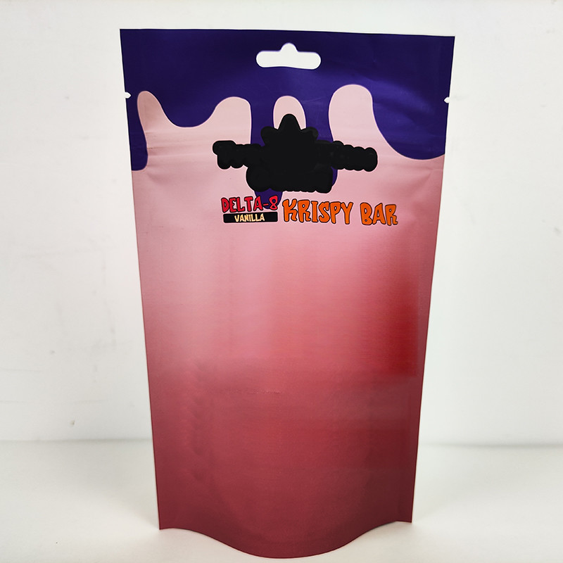Customization Printed 3.5g Smell Proof Mylar Bag Shaped Circle Mylar Bag With ziplockk