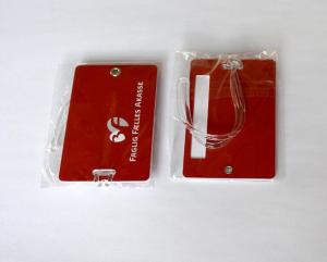 Wholesale Personalized Rotatable 2 Card Eyelet Attached Plastic PVC Luggage Tag With Loop Strap,For Airline Travel Bag from china suppliers