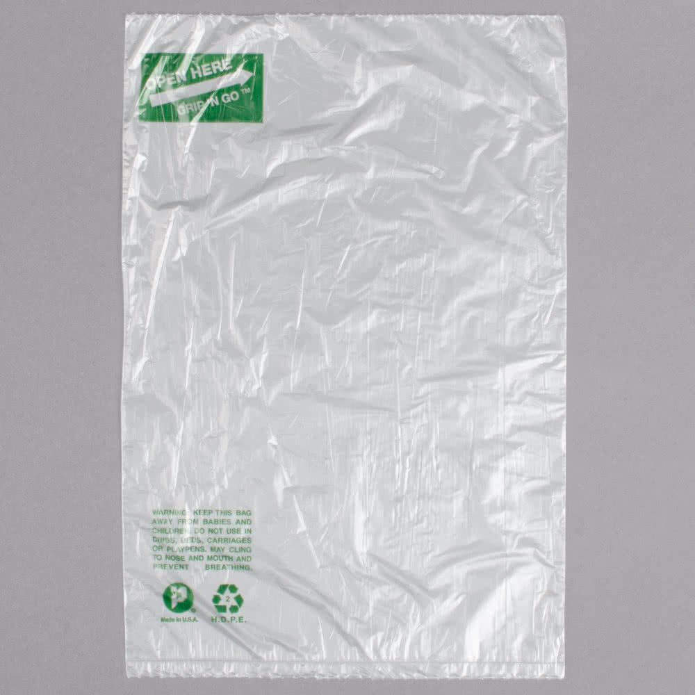 Side Print Grocery Store Produce Bags On Roll 12" X 20" Clear Colour​