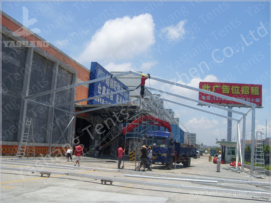 Heat Resistant A Frame Tent Clear Span Marquee Rain Canopy For Loading Platforms