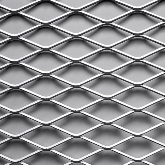 Free Rounded Hole Expanded Mesh Metal 0.5mm-8mm Thickness With Stretched / Punching