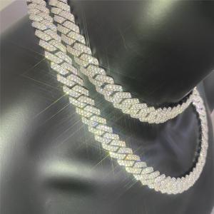Wholesale Men's Jewelry Moissanite Cuban Link VVS1 D Inlaid Cuban Link Bracelet from china suppliers
