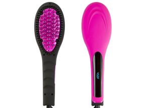 Wholesale Magic Electric Hair Straightening Brush LCD Temperature Display 120C-230C from china suppliers