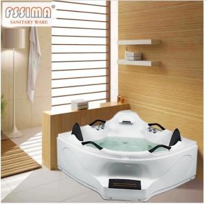 Wholesale Whirlpool Acrylic Deep Spa Bathtubs For 2 Person Air Jetted Freestanding Tub from china suppliers