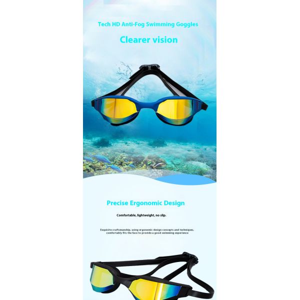 2026 Latest Models Multi-color Adult Small Frame Profession Speed Competition Swimming Goggles