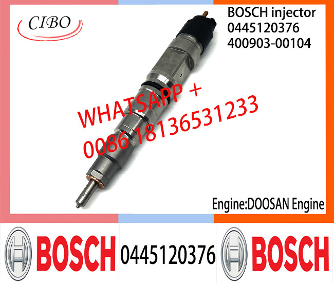 BOSCH 0445120376 Neutral Diesel Fuel Injector Assembly 0445120376 400903-00104 For DOOSAN Engine