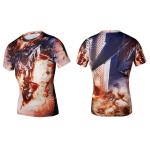 Wholesale customized logo printing Iron Man Sublimation Print Quick dry sports