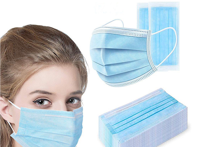 Anti Dust Earloop Face Masks 3 Ply Disposable Face Mask Breathable