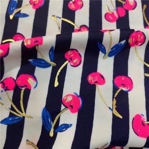 Wholesale Thermo Printed Polyester Spandex Sports Clothing Fabric 50D+20D 100gsm. 155cm from china suppliers
