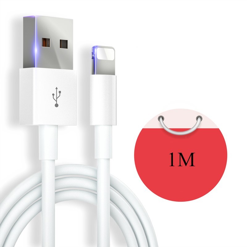 2.4A Apple IPhone Charger Cable TPE Fast Charging Cord 1M For IPhone 12 Mini Pro