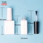15ml Empty Nail Polish Bottle Gel Polish With White Brush Empty Nail Polish