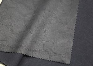 Wholesale 0.5mm Black Embossed PU Leather 100% Viscose Backing Fabric For Garment Bags from china suppliers