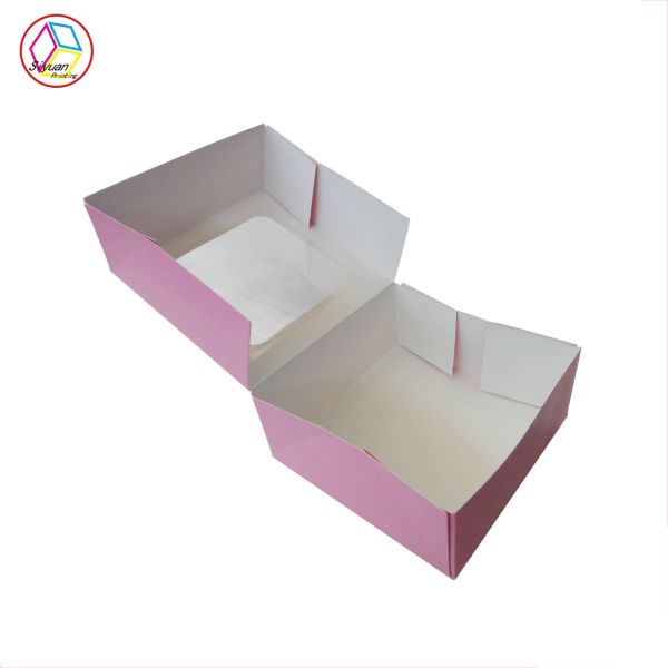 Sliding Rectangle Food Grade Cupcake Packaging Boxes CMYK Color