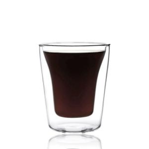Wholesale Hot Selling High Borosilicate Handle Heat Resistant Double Wall Clear 178ml Coffee Glass from china suppliers