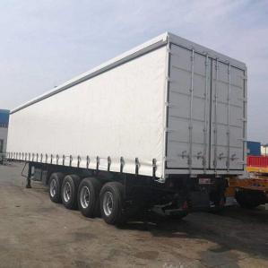 Wholesale Enclosed Flatbed 50T 4 Axle CIMC Curtain Side Truck from china suppliers