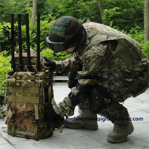 Wholesale Draw Bar Box Design High Power Bomb Signal Jammer , Cell Phone Signals GPS WiFi Blocker from china suppliers