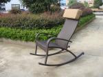 Hand-Woven Resin Wicker Rocking Chair