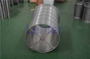 Wholesale Slot Type Stainless Steel Filter Basket , Wire Cylinder Basket Perfect Roundness from china suppliers