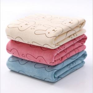 Wholesale Microfiber baby towel,Brushed strong absorbent baby bath kids cartoon printing soft from china suppliers