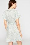 Ladies Mini Dress Floral Wrap Dresses Cotton For woman