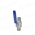Full Bore 2PC Male Threaded Ball Valve Stainless Steel 304 316 1000wog PN1.0-32