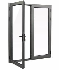 Wholesale Finished Aluminum Double Glazed Casement Doors For Commercial Buildings And Offices from china suppliers