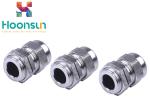 PG11 Waterproof Stainless Steel Cable Gland , Electrical Rubber Seal Ss Cable