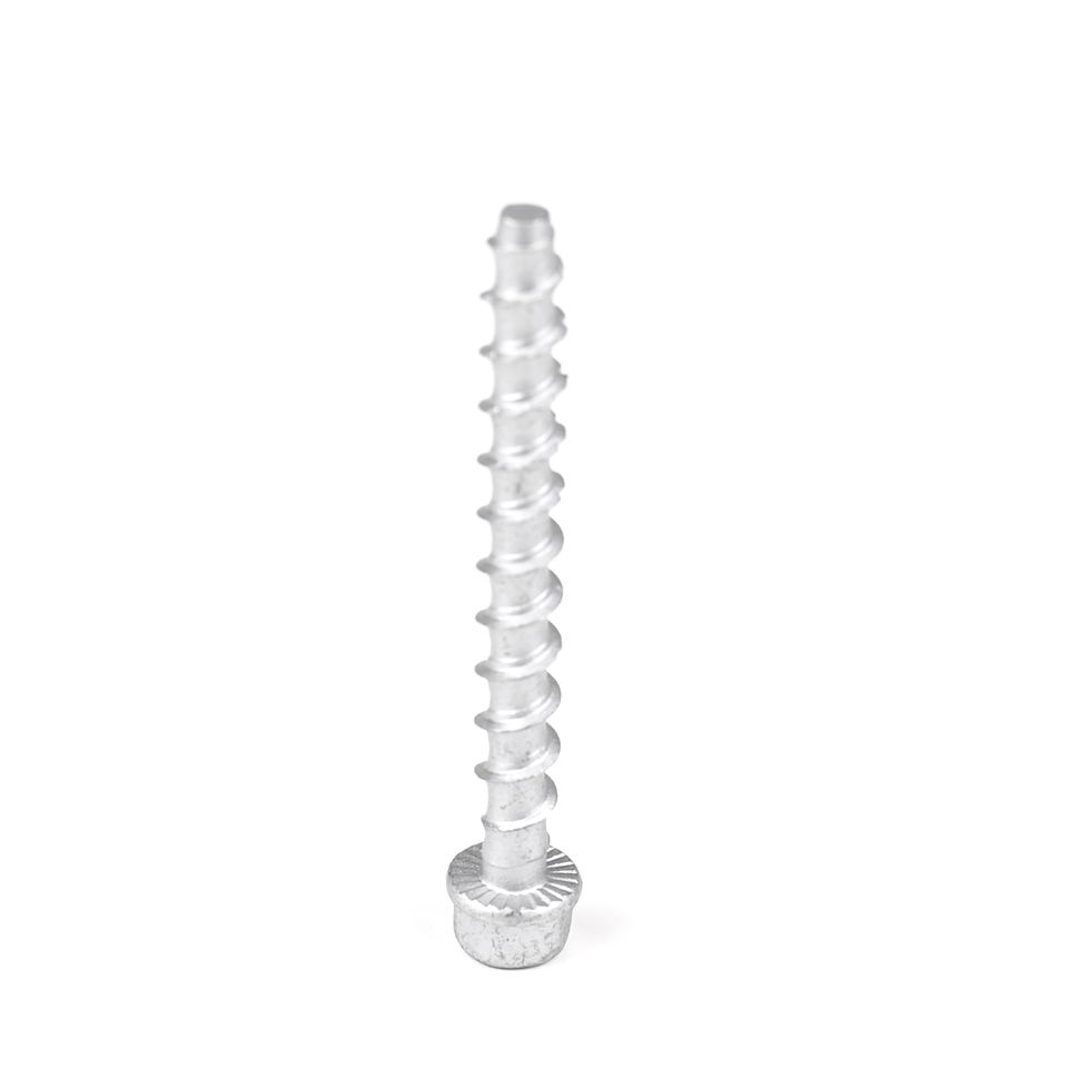 GB Standard High Strength M6 Hex Flange Head Blockwork Concrete Screws For Blockwork For Architectures