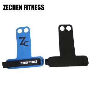 Wholesale 2 Holes Crossfit Pull Up Bar Hand Protection Leather Hand Wod Nation Grips from china suppliers