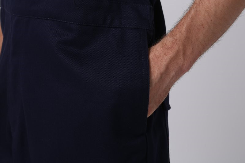 Velcro Fastener Molten Metal Protective Clothing Metal Zip Fire Resistant Bib Overalls