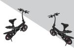 Inflated Tire Aluminum Folding Electric Bike High Loading Ability For Adults