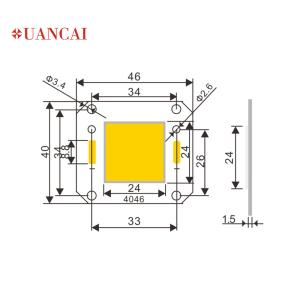 Wholesale Street Light US Bridgelux 2700K 100W Floodlight COB Chip from china suppliers