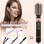 6 In 1 Hot Air Dryer Brush Professional Hair Straightener Hair Brush High Speed