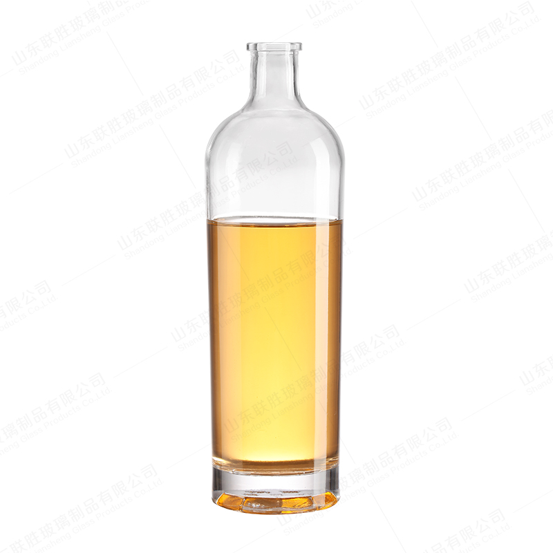 Clear 500ml 700ml 750ml 1000ml Liquor Glass Bottle with Acceptable Customer's Logo
