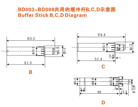 BD004 Cabinet Door Buffer