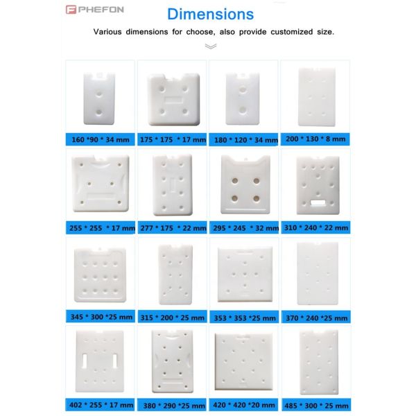 Reusable Non-toxic Phase Change Materials PCM Ice Pack with Melting Point -25℃ to +25℃ for Precise Temperature Control