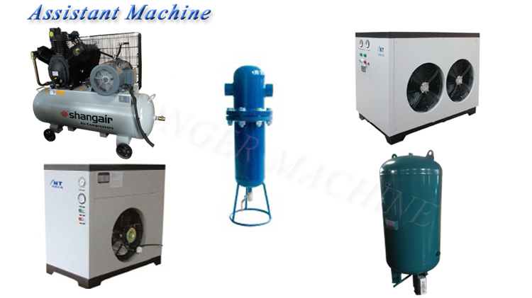 Design 4 Cavity Semi Automatic PET Bottle Blower for 500ML Small Plastic Bottle Making