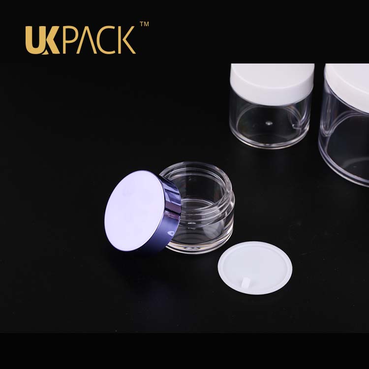 Hot selling fashionable different capacity PETG cream jar,plastic jar cosmetic