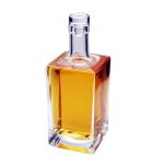 0.7L Glass Spirit Bottle VODKA Champagne Cubic Clear Glass Bottle Decal Painting