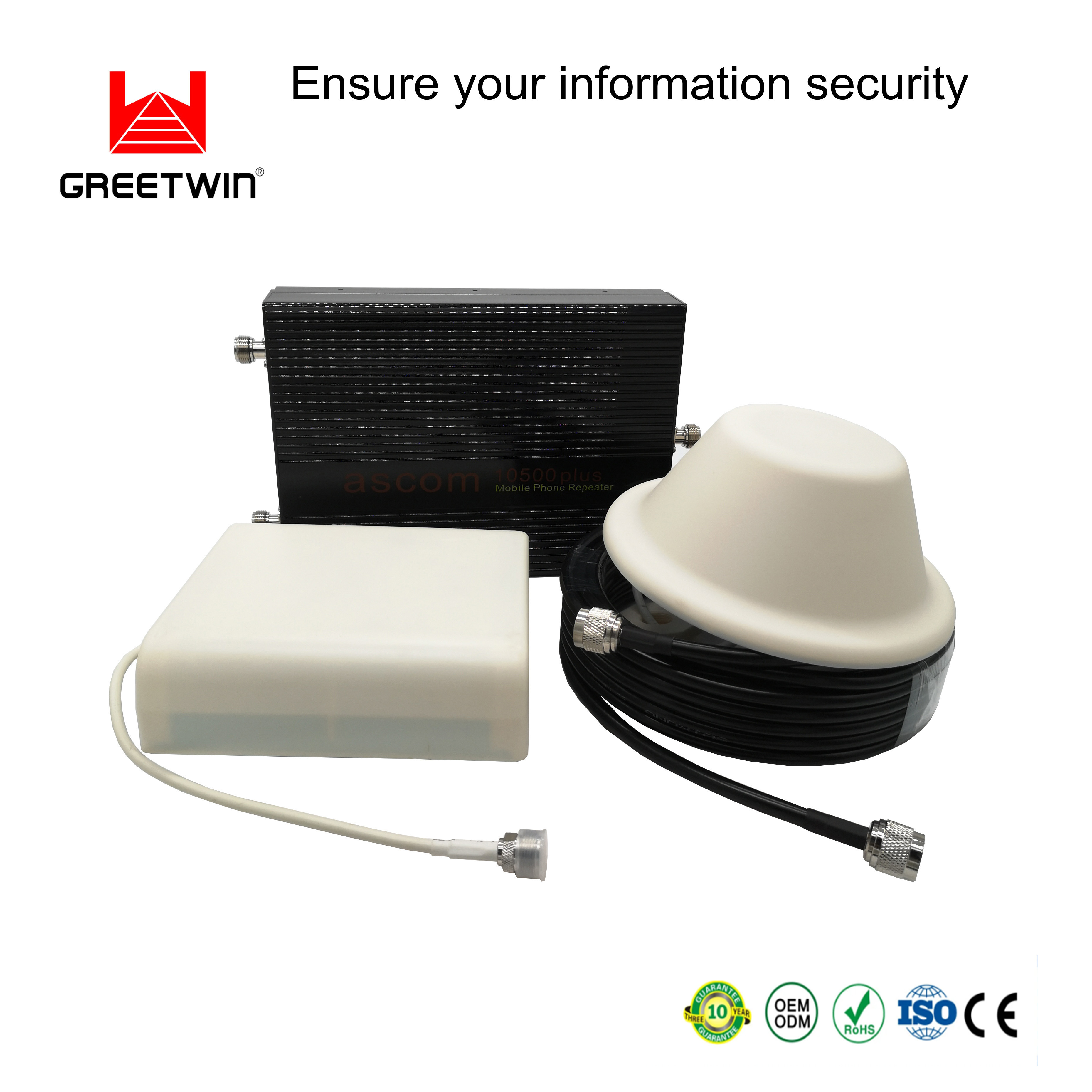 8000sqm 2g 3g 80db 30dbm Cell Phone Signal Amplifier