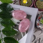 Natural Rose Quartaz Palm Stone Healing Polished Pocket Rose Quartz Rock Stones