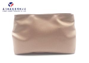 Wholesale Flesh Colored Womens Leather Makeup Bag Special Design Makes More Attractive from china suppliers