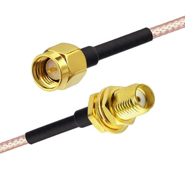 Custom RG 174 SMA Male to SMA Female Assembly Jumper RF Adapter Connectors