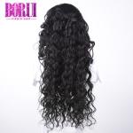 Natural Color Brazilian Human Hair Pre Plucked Loose Wave Lace Front Wig