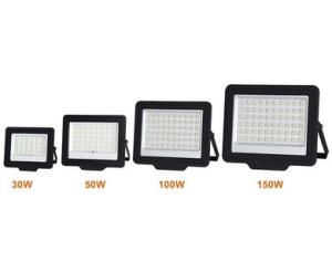 Wholesale Outdoor Waterproof 100 Watt Solar Flood Lights 170 Lm/W With Heat Dissipation Shell from china suppliers