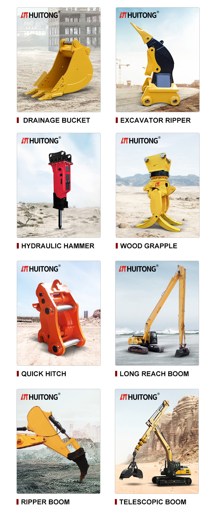 2-40 Ton Excavator Rotating Grapple 1000-2200mm Opening Width