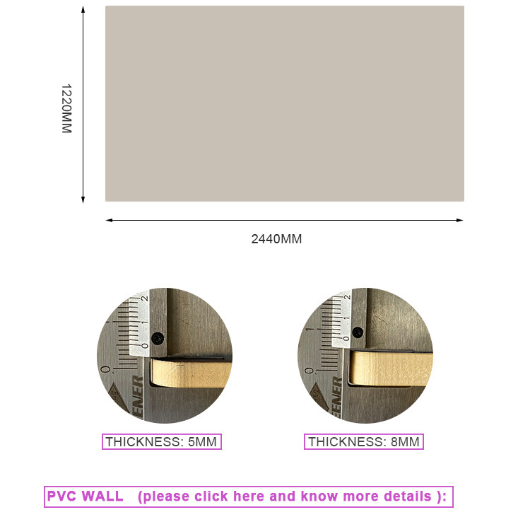 Administration Interior Decoration Skin Feel PVC Wall Panels Width 1.22m