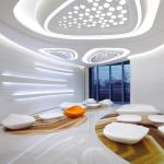 Creative Fiberglass Sofa Seats Outdoor Business Table Set Hotel UFO Leisure